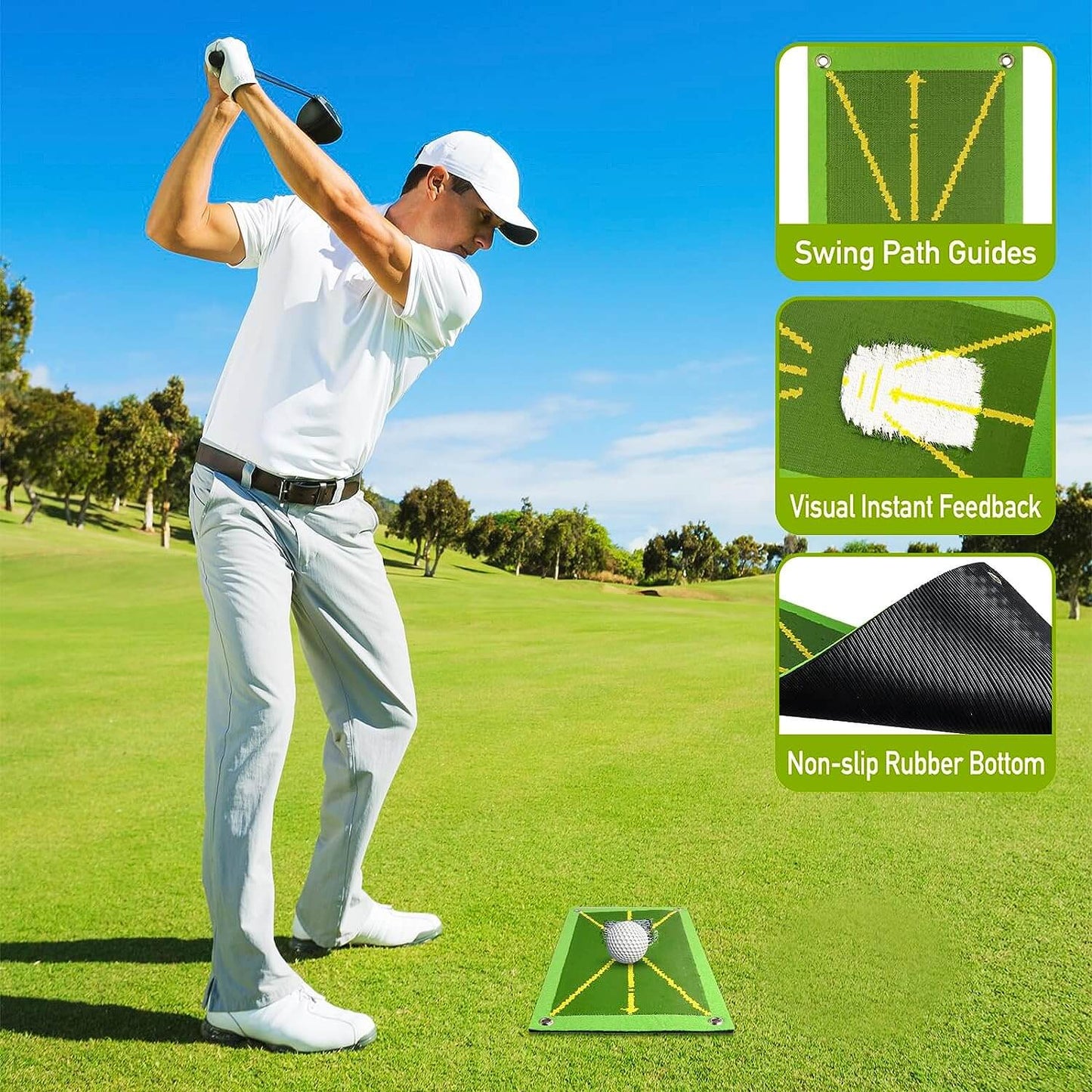 SwingMaster™ - Golf Swing Training Mat