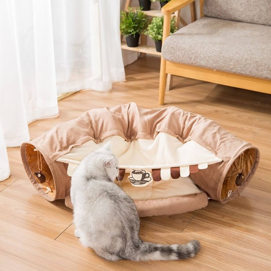 TunnelNest™ - Ultimate Cat Tunnel Bed